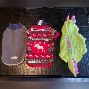 Set of 3 Small Dog Clothe